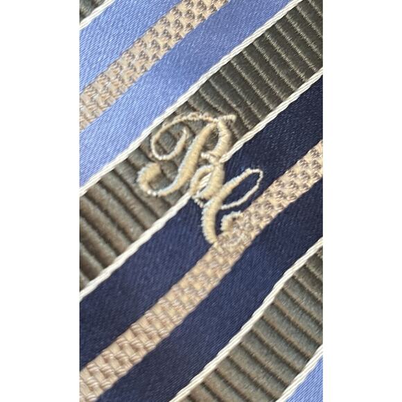 Boulevard Club Green Blue 100% Silk Men’s Neck Tie Made In China - Picture 8 of 10